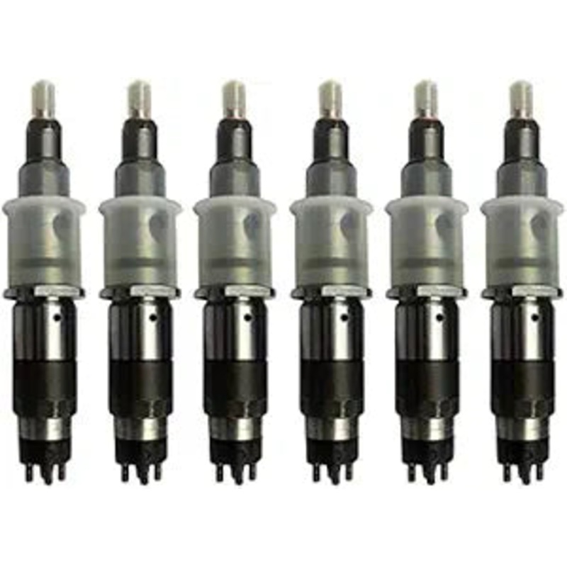 6Pcs Fuel Injector 6754-11-3011 for Komatsu Engine 4D107 6D107 Excavator PC200-8 PC200LC-8 PC220-8 PC240LC-8 PC270-8