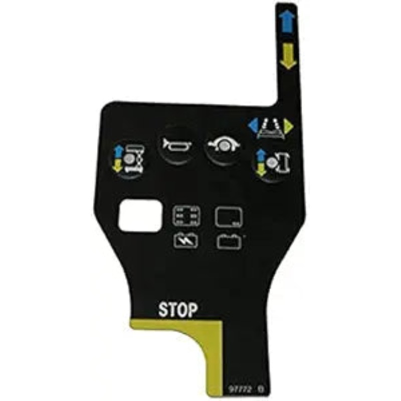 Play Control Box Overlay Decal 97772 97772GT for Genie GS-1530 GS-1532 GS-1930 GS-1932 GS-2032 GS-2046 GS-2632 GS-2646 GS-2668 GS-3232 GS-3246 GS-3268