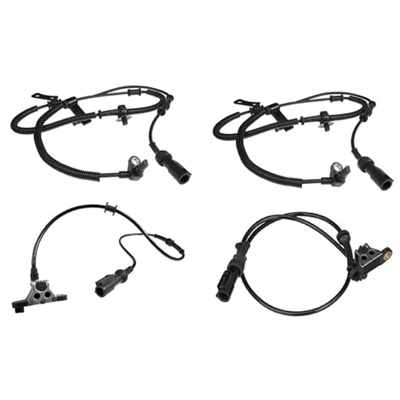 4 Pcs Wheel Speed Sensor 6L2Z2C204A 8L2Z2C190A 8L2Z2C190B for Ford Explorer Sport Trac Mercury Mountaineer