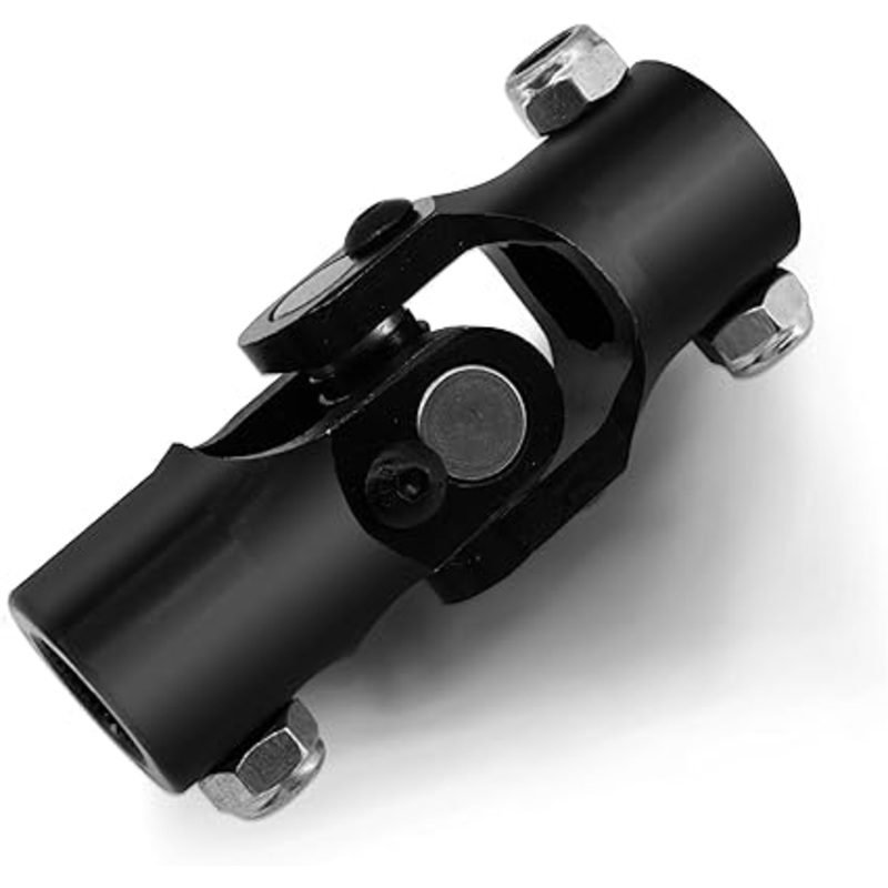 11/16-36 Spline X 3/4 DD Black Steering Universal Joint Single U Joint Shaft,Total Length: 96mm (3-3/4)