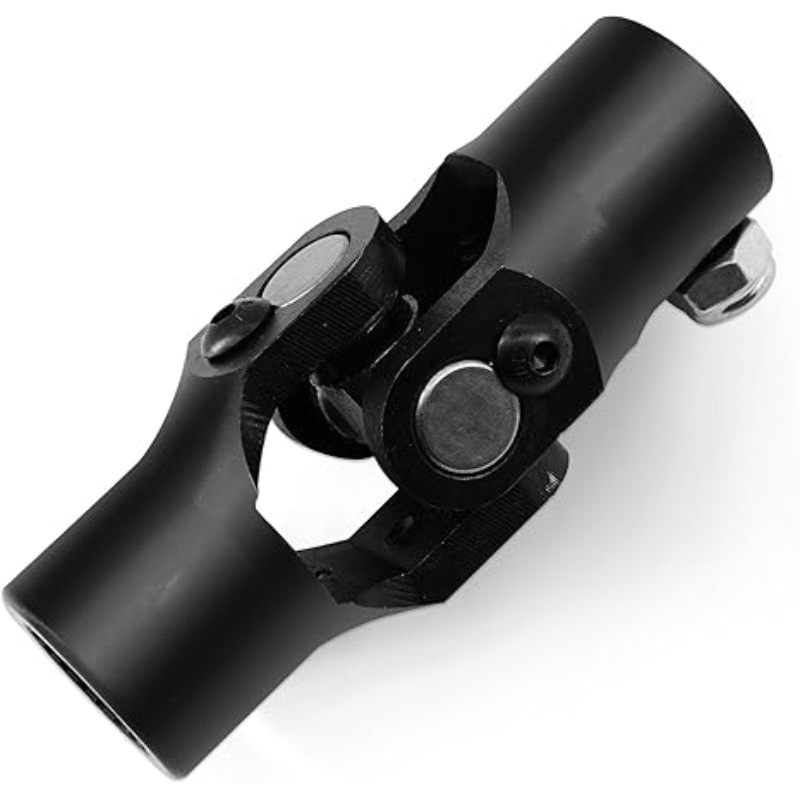 13/16 -36 Spline x 3/4 -20 Spline Black Steering Universal Joint Single U Joint Shaft,Total Length: 96mm (3-3/4)