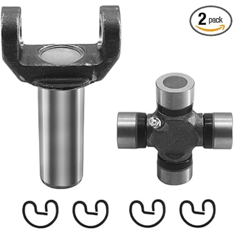 2-3-6081X Transmission Slip Yoke with 5-153X U-Joint Kit, Compatible with GM Turbo 350 TH350 700R4, 1310 Series 26/27 Spline Slip Yoke