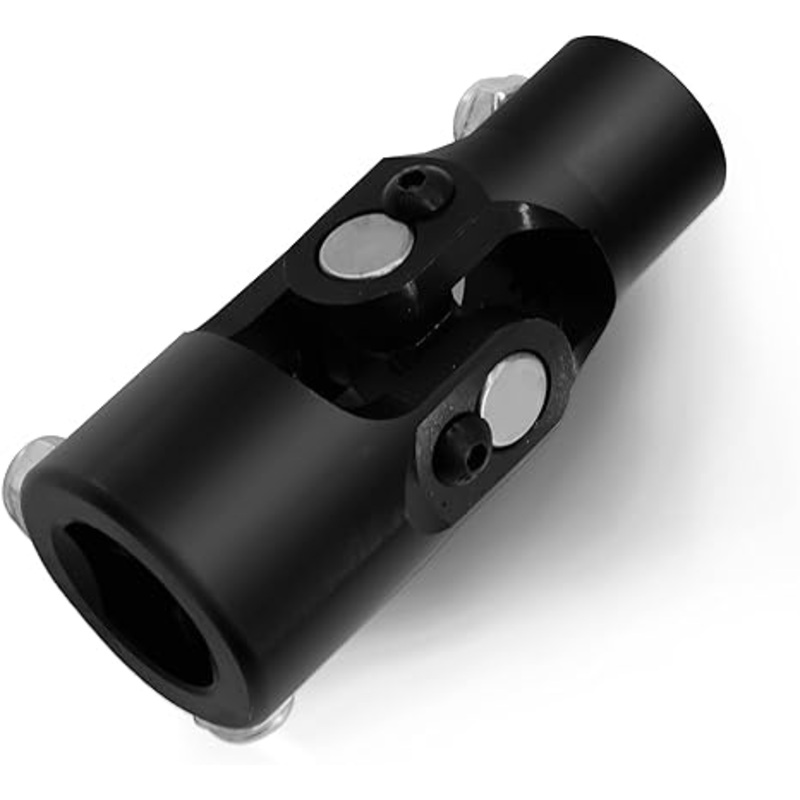 3/4 -20 Spline x 1 DD Black Steering Universal Joint Single U Joint Shaft,Total Length: 96mm (3-3/4)