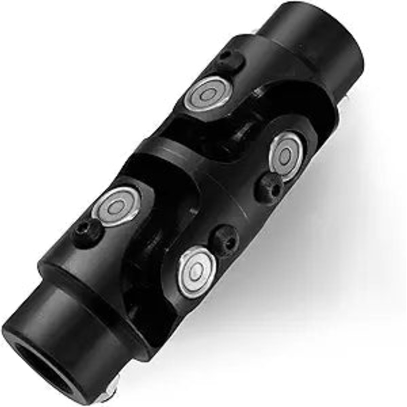 3/4 -36 Spline X 3/4 DD Black Double U Joint Steering Universal Joint DOUBLE U Joint Shaft,Total Length: 5-1/8