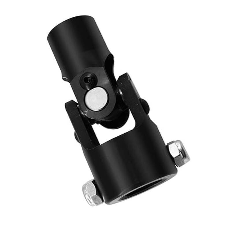 3/4 Round x 1 DD Steering Universal U Joint Black, Maximum Working Angle: 35 Degree, Total Length: 96mm (3-3/4)