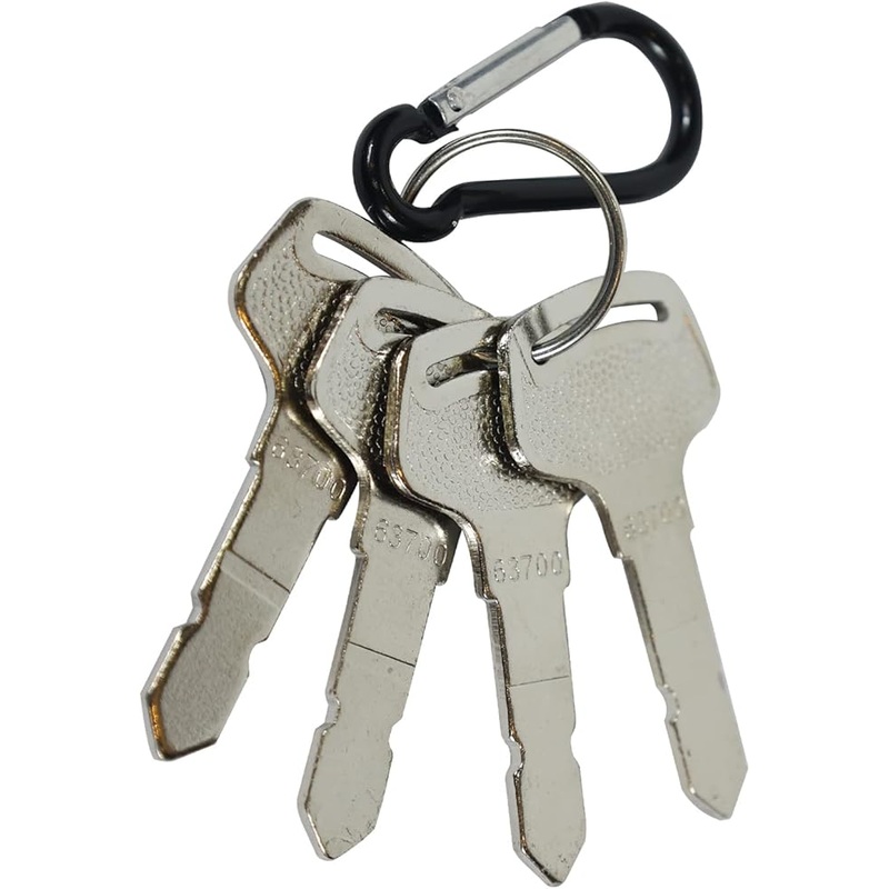 4 Pieces Ignition Key 15248-63700 for Kubota B Series B1700D B2100D B2400D B7410D B7510D B7800HSD CASE New Holland Tractor
