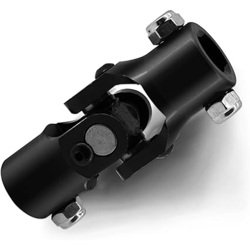 9/16 -26 Spline X 3/4 DD Black Steering Universal Joint Single U Joint Shaft,Total Length: 96mm (3-3/4)