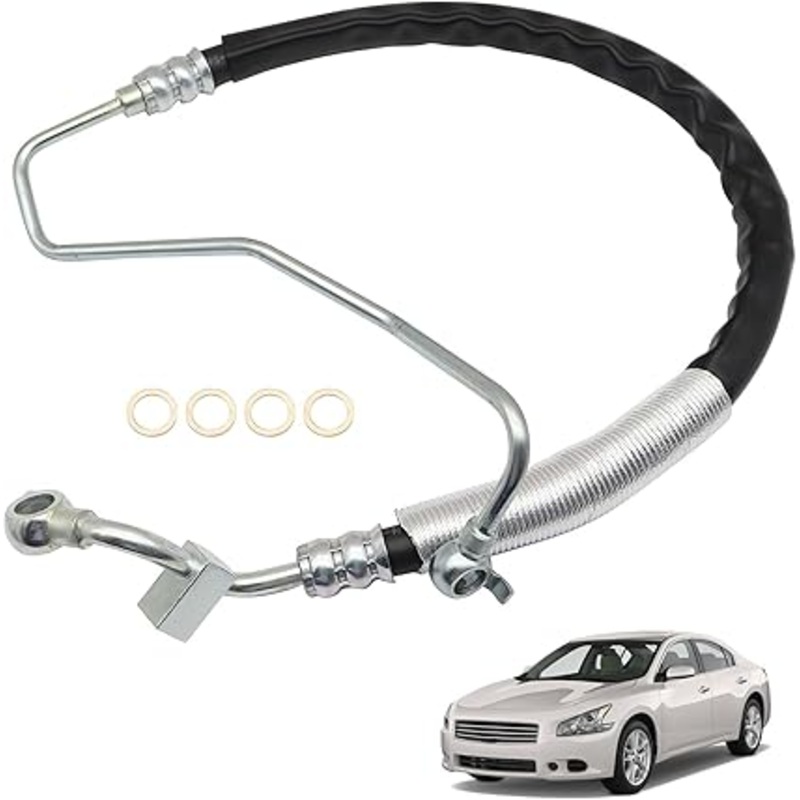 Power Steering Pressure Line Hose Assembly Compatible With Nissan Maxima 2009-2014 Compatible With Altima 2008-2012 Compatible With SV Sedan 4-Door 3.5L 2011 replace 3403716 497209N00A