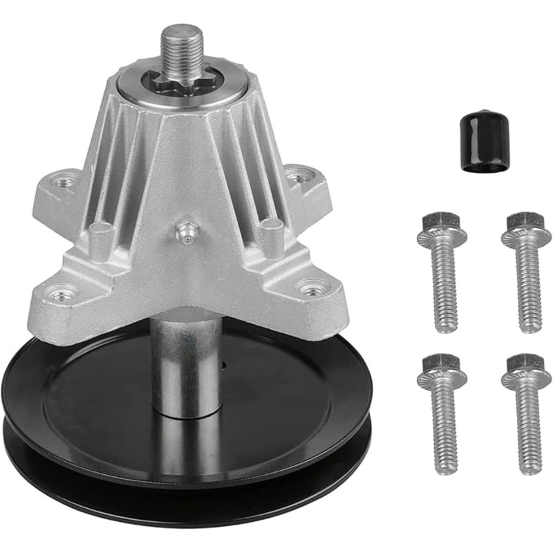 Spindle Fit for Troy Bilt Pony Mower – 918-06991 Greaseable Spindle Assembly Fit for MTD Huskee Craftsman T1000 T1200 Deck Mower and Troy Bilt TB42 TB2246 Bronco 42 Tractor, Replace 618-06991