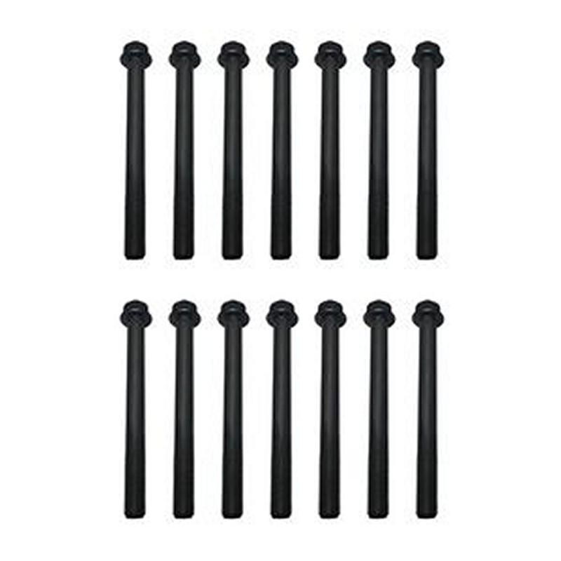 14Pcs Cylinder Head Bolt 25-15024-00 for Kubota D1105 Carrier CT3.69 CT3-69-TV Engine