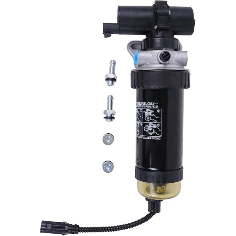 24V Fuel Filter Assembly RE559946 for John Deere 4045 6068 Engine 210 130G 160GLC 180GLC 210G 444K 605K 655K 550K 650K 700K