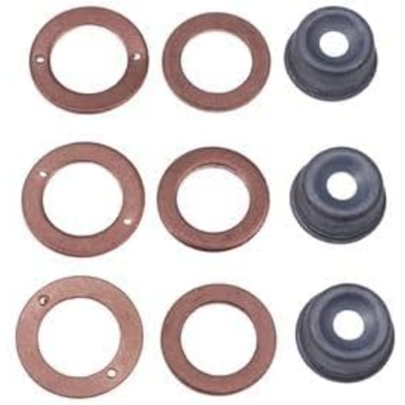 3 Cylinder Injector Seal Kit With Heat Shield 554051 557352 5001225 for Kubota Engine D1105 D1105-E4B Jacobsen Fairway Mower SLF1880 LF510