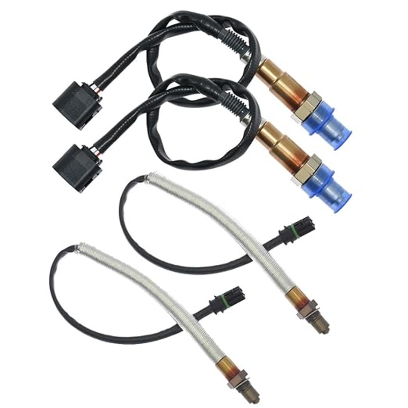 4 Pcs Upstream & Downstream O2 Oxygen Sensor 11787576673 11787545074 for BMW 550i 650i 750i 750Li X5 X6 4.4L V8