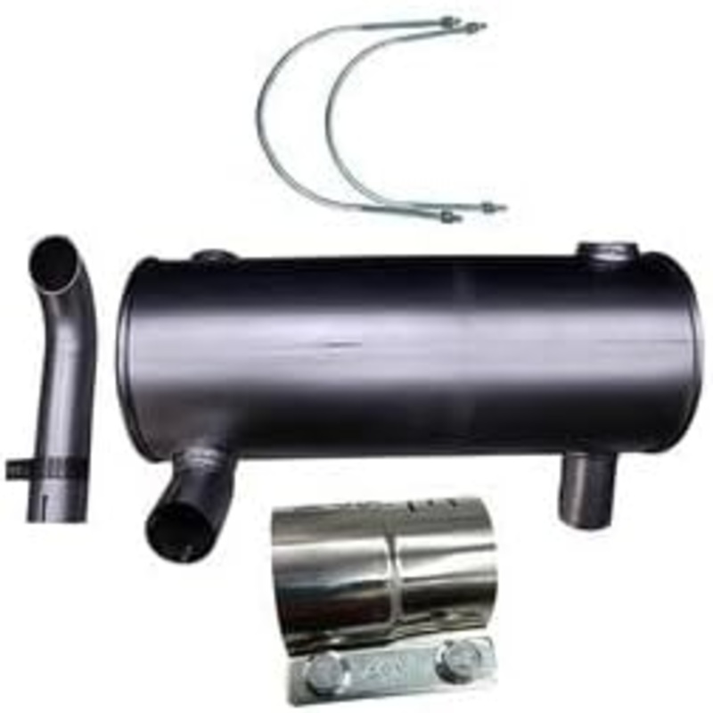 Muffler 5I-7935 with 2Pcs U Bolt 5I-7848 and Clamp 5I-7639 for Caterpillar CAT Engine 3064 Excavator 311B 312B E110B E120B E311 E312 E311B E312B