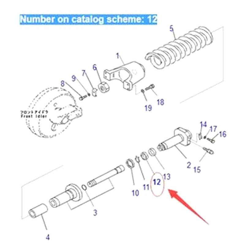 U-Packing 09370-00090 for Komatsu PC360-7 PC350LC-8M0 PC308USLC-3E0 PC300LC-6 Excavator