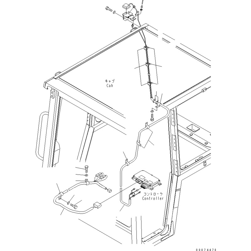 Original Wiring Harness(ECM to Cabin) 11Y-06-12260 fit for KOMATSU D31EX-21 D39PX-21 D37PX-21 D31PX-21