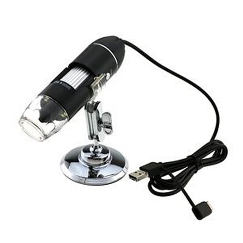 50X-1600X 8 LED USB Zoom Digital Microscope With Holder for Windows MAC PC