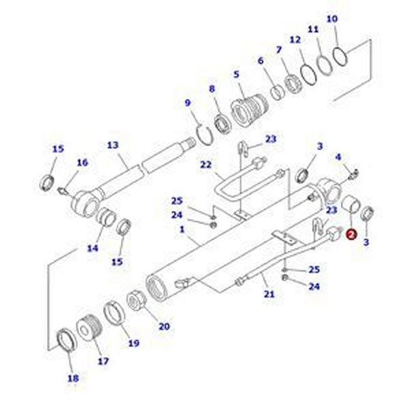 Bushing 07144-10504 20T-870-1290 for Komatsu Excavator PC50UG-2 PC50UU-2 PC2000-8 PC35MR-1 PC38UU-3 PC40MR-1 PC57-7 PC600-8