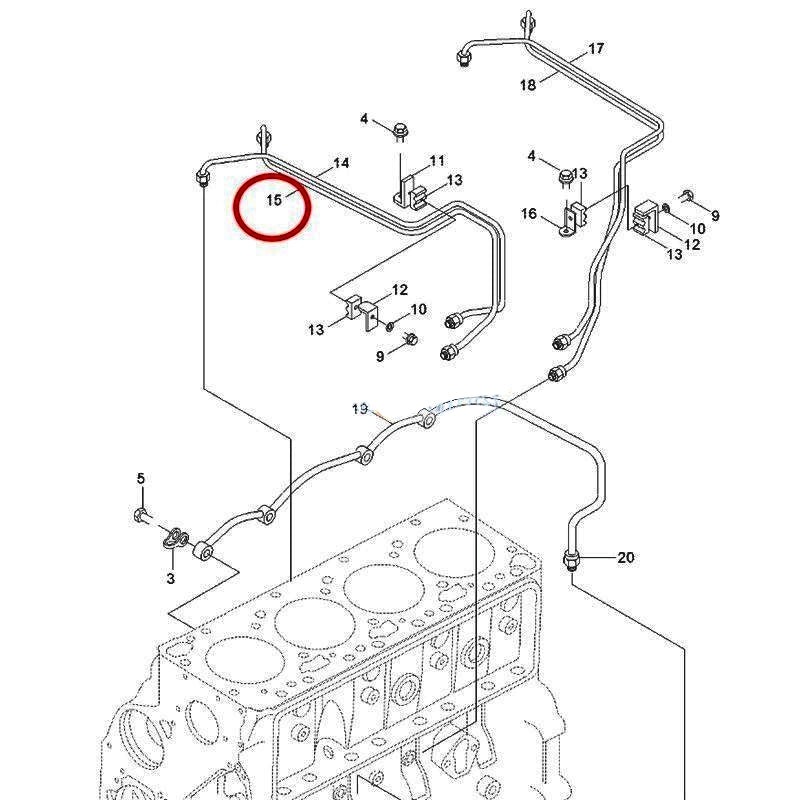 Fuel Supply Tube 3904205 for Cummins Engine B3.9 4B3.9 4BT3.9 4BTA3.9 ISB QSB Hyundai Excavator R130LC R130LC-3 R130W