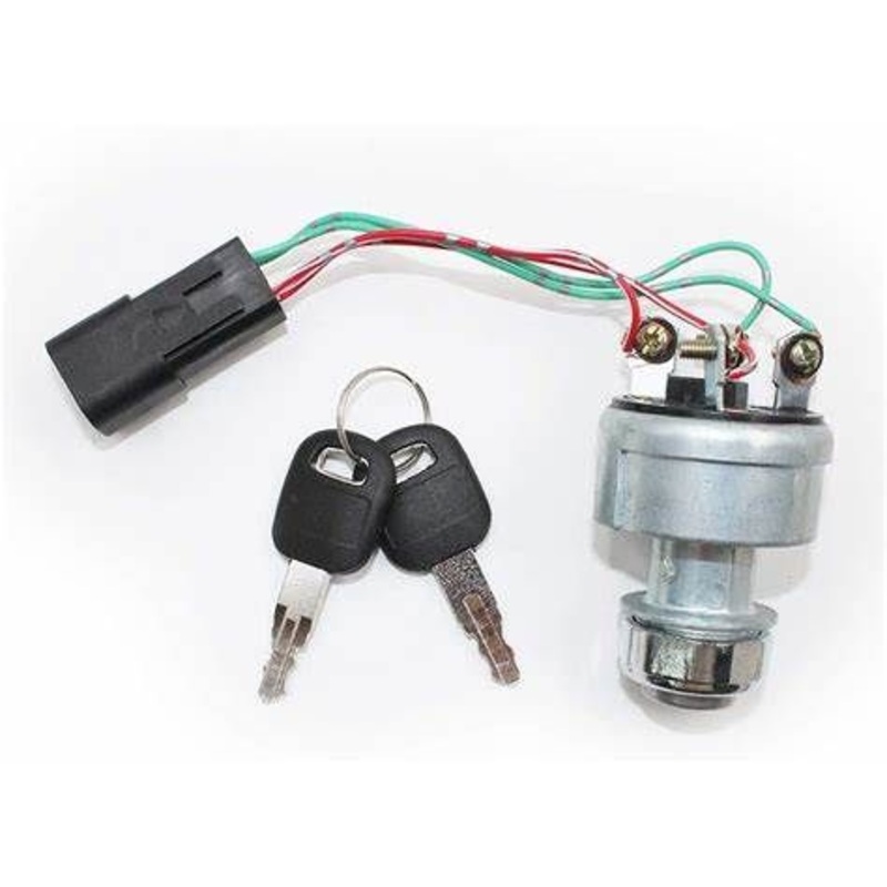 Ignition Switch 142-8858 With 2 Keys for Caterpillar Loaders 906 257B 267B 268B 420D