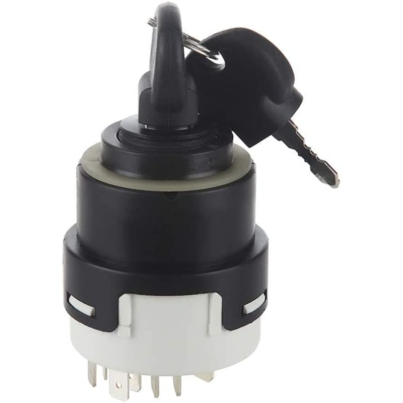 Ignition Switch With 2 Keys 85804674 for New Holland 555E 575E 655E 675E B110 B110B B115 B115B B90B B95 B95B