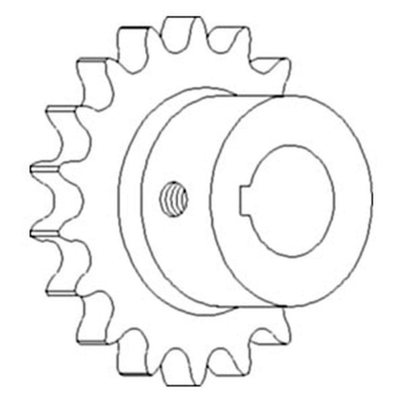 AH121047 Fits JD Combine Return/Tailings Lower Sprocket CTS 9400 9410 9450 +
