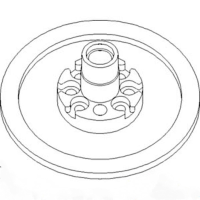 AH167535 Sheave Inner; Fan Driven Fits John Deere: 9450,9550,9550SH,9560,