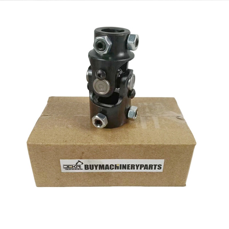 New 1 DD X 3/4 DD Single Steering U Joint Coupler Black Steel Universal Shaft