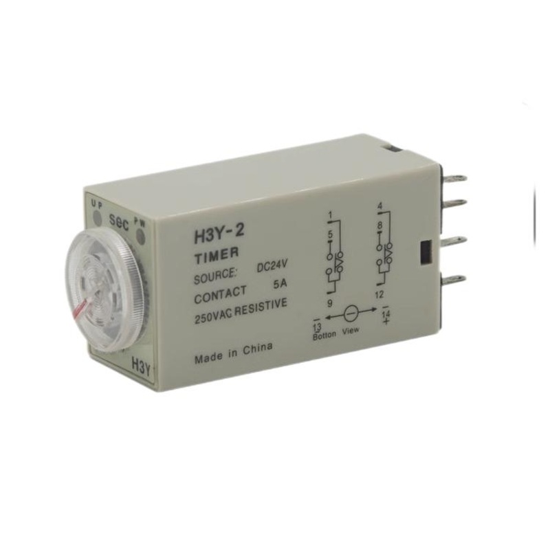 Timer Relay H3Y-2 DC24V|1 SEC|5 SEC|10 SEC|30 SEC|60 SEC|5MIN|10 MIN|30 MIN|60 MIN|With|Without