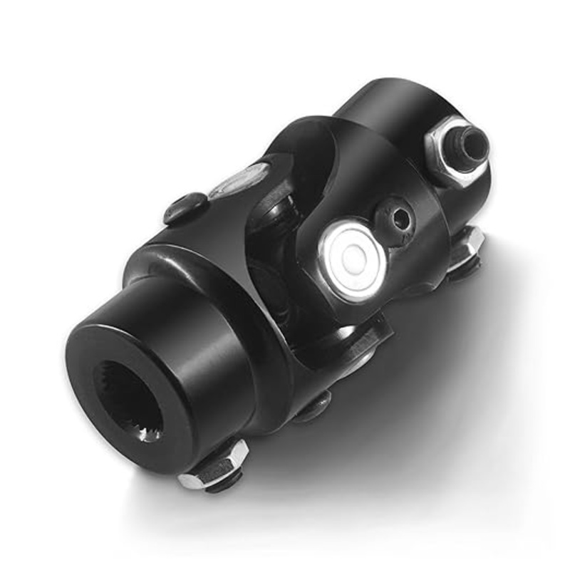 3/4 DD x F-ord Triangle Black Steering Universal Joint Single U Joint Shaft,Total Length: 83mm (3-1/4)