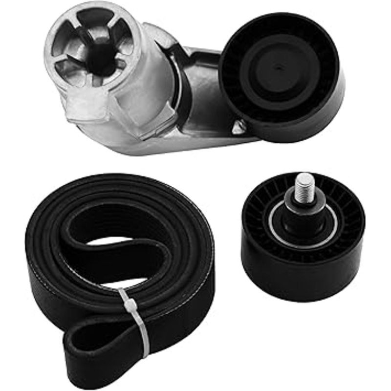 39389 Drive Belt Tensioner Kit Compatible with BMW 535i 2011-2016, 640i 2012-2018, X5 2011-2017, X6 3.0L 2011-2019, Replace 11288604266 11287589361 8pk1390