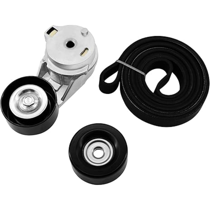 90K-38178A Belt Tensioner Pulley Kit Fit for Chevy Colorado/GMC Canyon 2004-2012, Hummer H3 2006-2010, Isuzu i-280/i-350 2006, i-290/i-370 2007-2008, Compatible with L4/L5 Engine Only