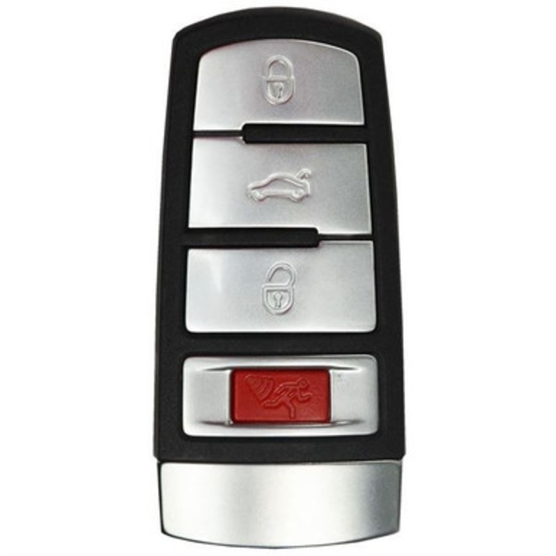 Volkswagen 4 Button Slotted Smart Key NBG009066T, 3C0-959-752, 315 MHz – Refurbished, Recase