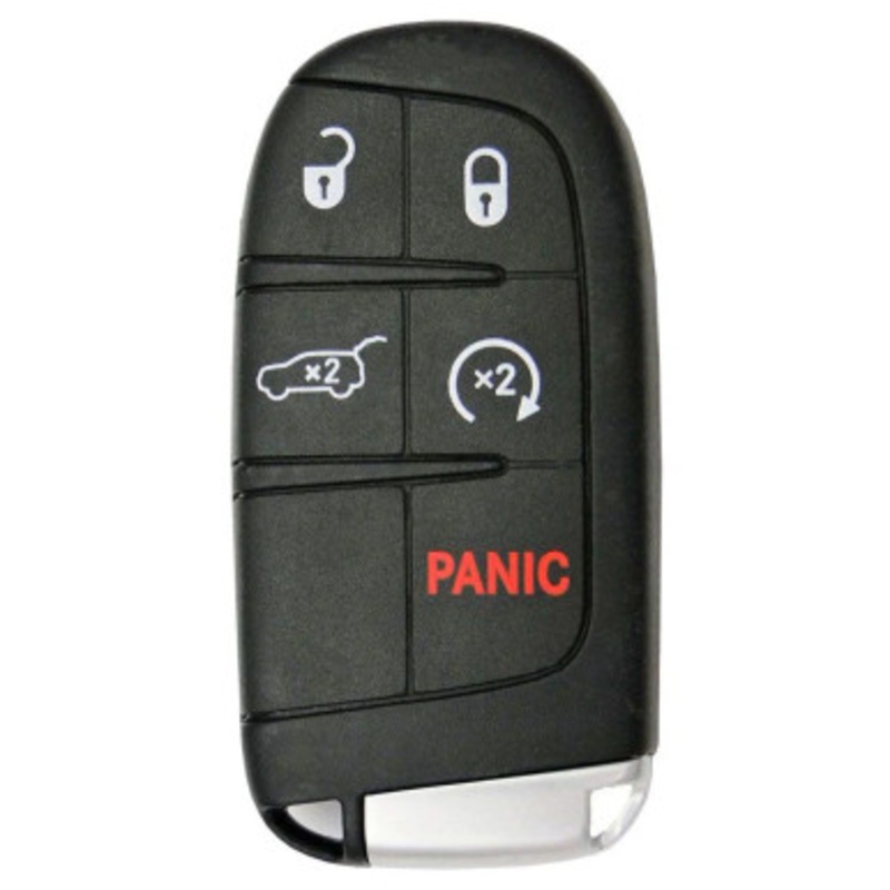 Jeep 5-Button Smart Key M3N-40821302 68143505AC 433 MHz, Refurbished Grade B 194420