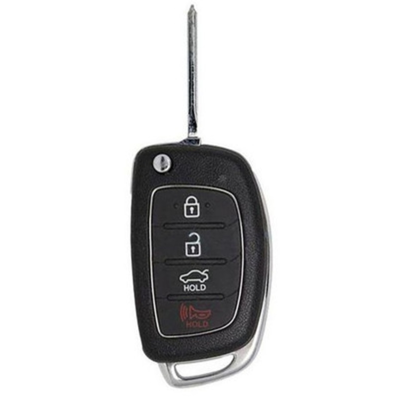 Hyundai 4 Button Remote Flip Key TQ8-RKE-4F16, 95430-C1010, 433 MHz – Refurbished, Recase