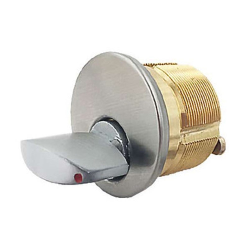 Kenaurd Premium Thumb-Turn Mortise Cylinder – 1-1/4 – 26D – Satin Chrome