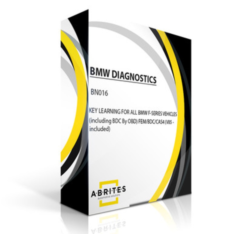 ABRITES BN016 Key Learning for all BMW F-Series Vehicles (including BDC by OBD) FEM/BDC/CAS4 (v85 included)