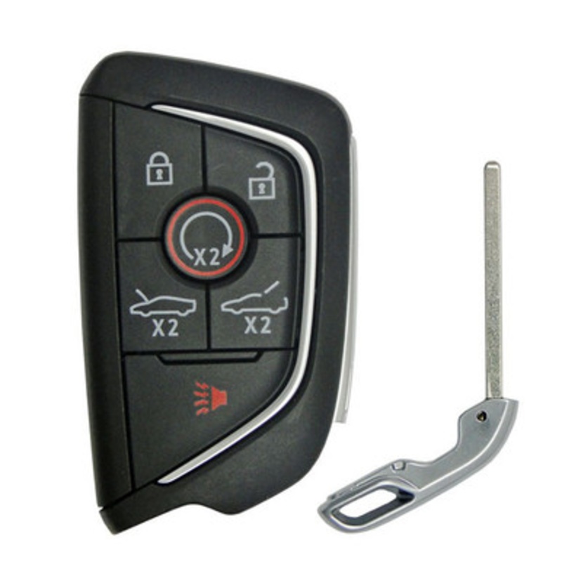 Keyless2Go Chevrolet Corvette 6-Button Smart Key YGOG20TB1 13538851 433 MHz, Premium Aftermarket