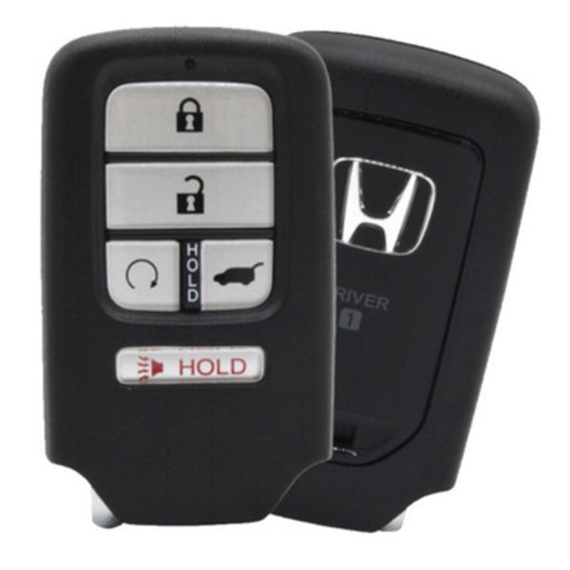 Honda 5 Button Smart Key Driver 1 KR5T44, 72147-TG7-AA1, 433 MHz – Refurbished, Grade A
