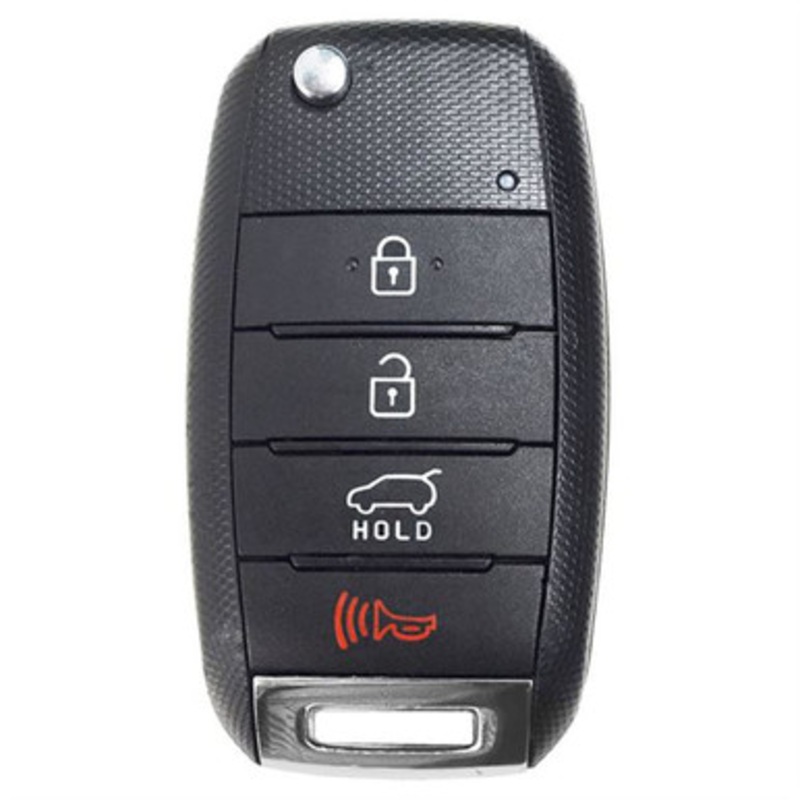 Kia 4 Button Remote Flip Key  NYODD4TX1306-TFL, 95430-3W350, 315 MHz – Refurbished, Grade A