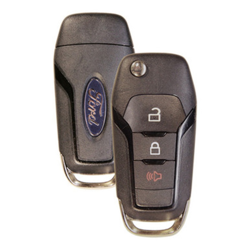 Ford 3 Button Side Mill Remote Flip Key N5F-A08TBLP, 164-R8359, 433 MHz – Refurbished, Grade A