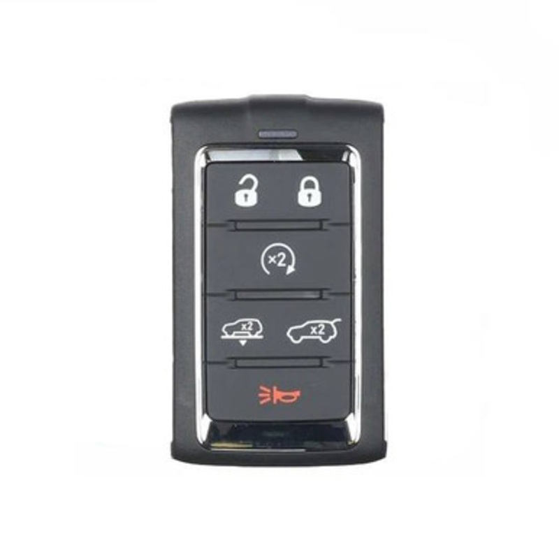 Keyless2Go Replacement Jeep 6 Button Smart Key, M3NWXFOB1, 68516738AA, 433 MHz, Premium Aftermarket