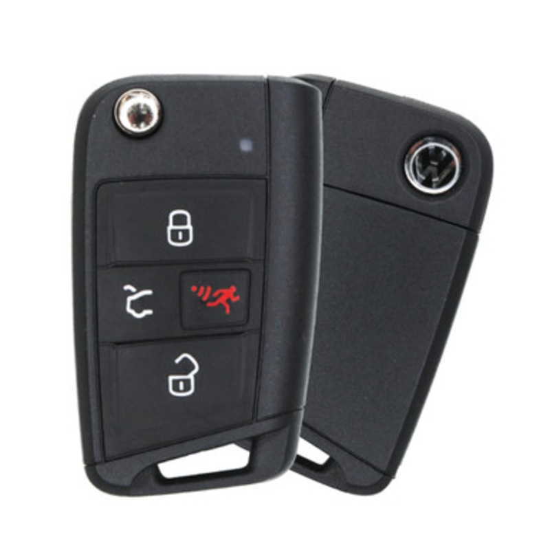 Volkswagen 48 MQB – 4 Button Remote Flip Key with Comfort Access NBGFS12A01 5G6959752AC NEW OEM