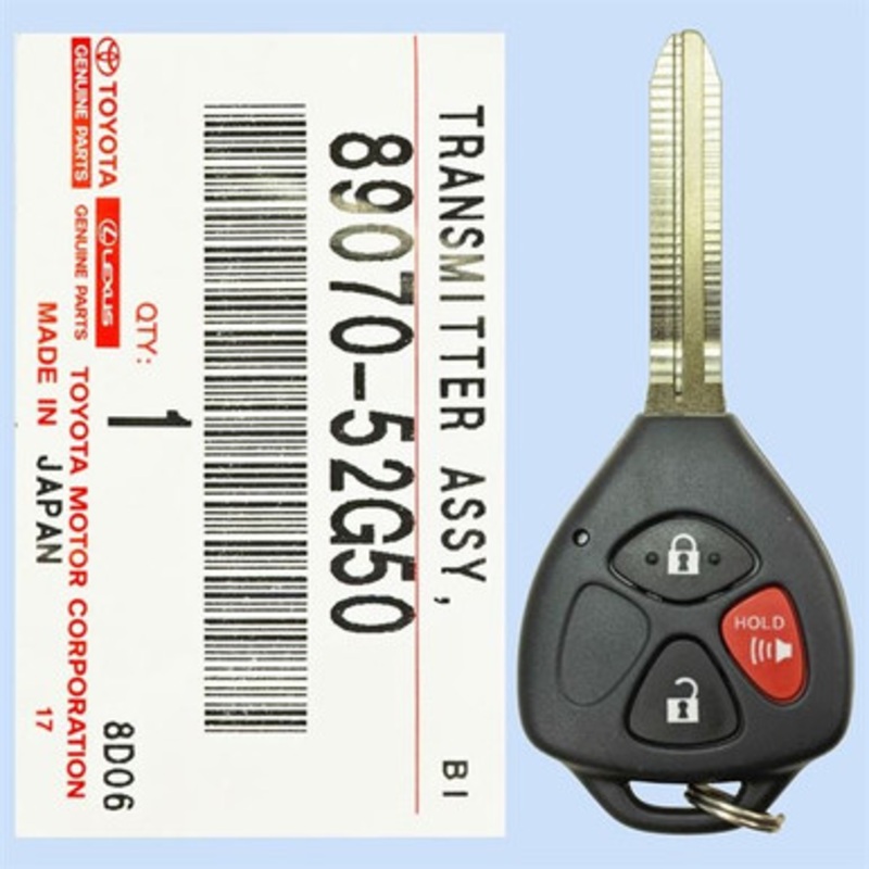 2015 – 2017 TOYOTA YARIS – 3 Button Remote Head Key HYQ12BBY, H – Chip – New OEM