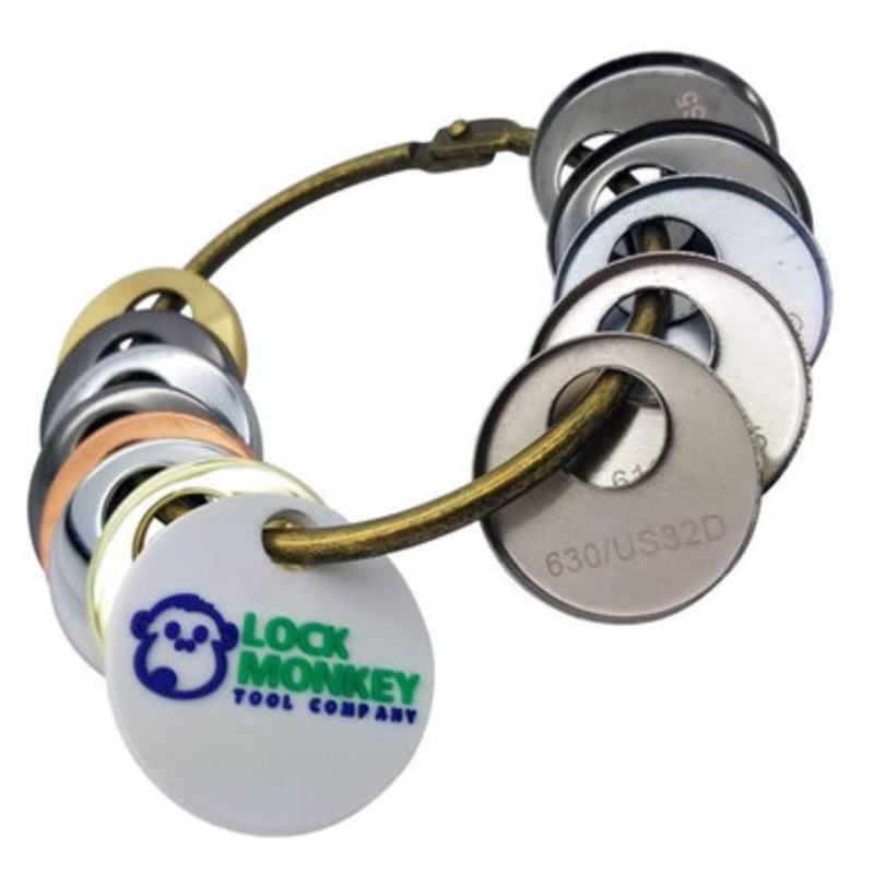 Lock Monkey Lock Hardware Finish Ring – 12 Sample Pack