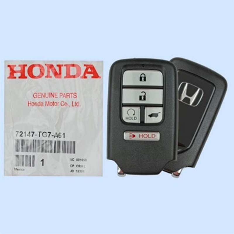Honda 5-Button Smart Key KR5 V44 72147-TG7-A61 433 MHz, New OEM
