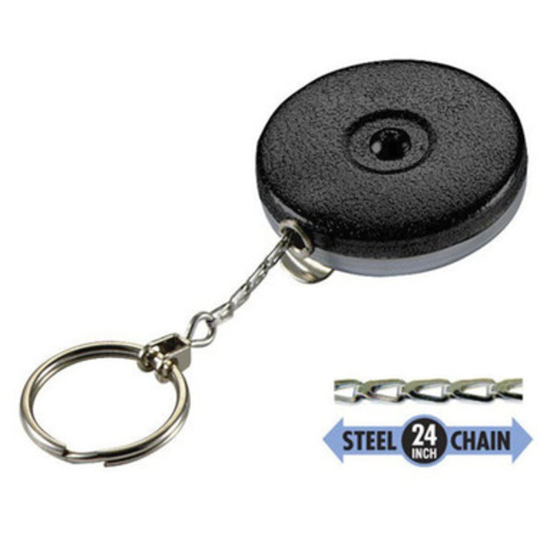 Lucky Line Key Reel Key Bak Slip On BLACK – 1 Pcs – Carded