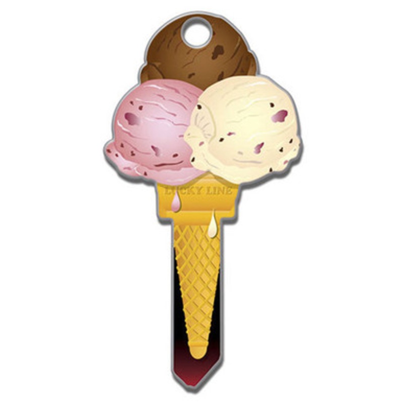 Lucky Line Key Shapes Ice Cream  – 5 Pack – Schlage SC