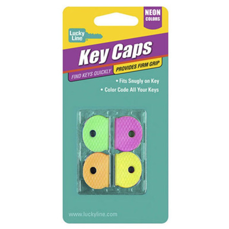 Lucky Line Standard Key Caps ASSORTED NEON – 4 Pcs – Carded