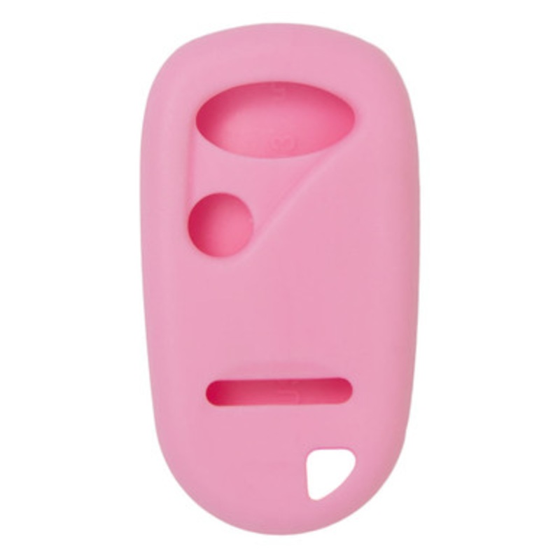 Replacement Silicone Jacket Keyless Remote Cover NDAD13 for Honda 3 Button Remote FCC ID: NHVWB1U521 / NHVWB1U523 / OUCG8D-344H-A – Pink